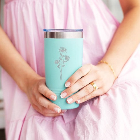 Birth Month Flower 20oz. Tumbler