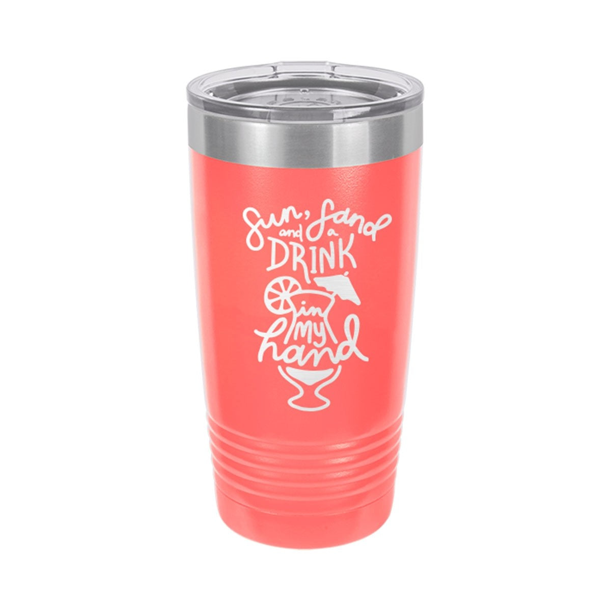 Sun Sand And Drink In My Hand 20oz. Insulated Tumbler