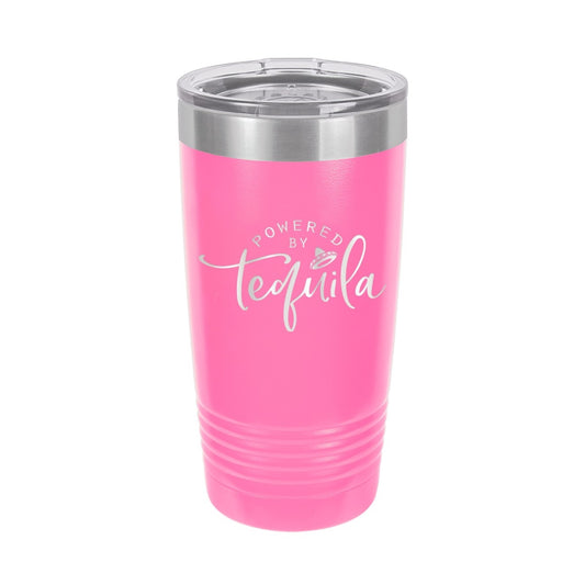 Powered By Tequila Pink 20oz Tumbler