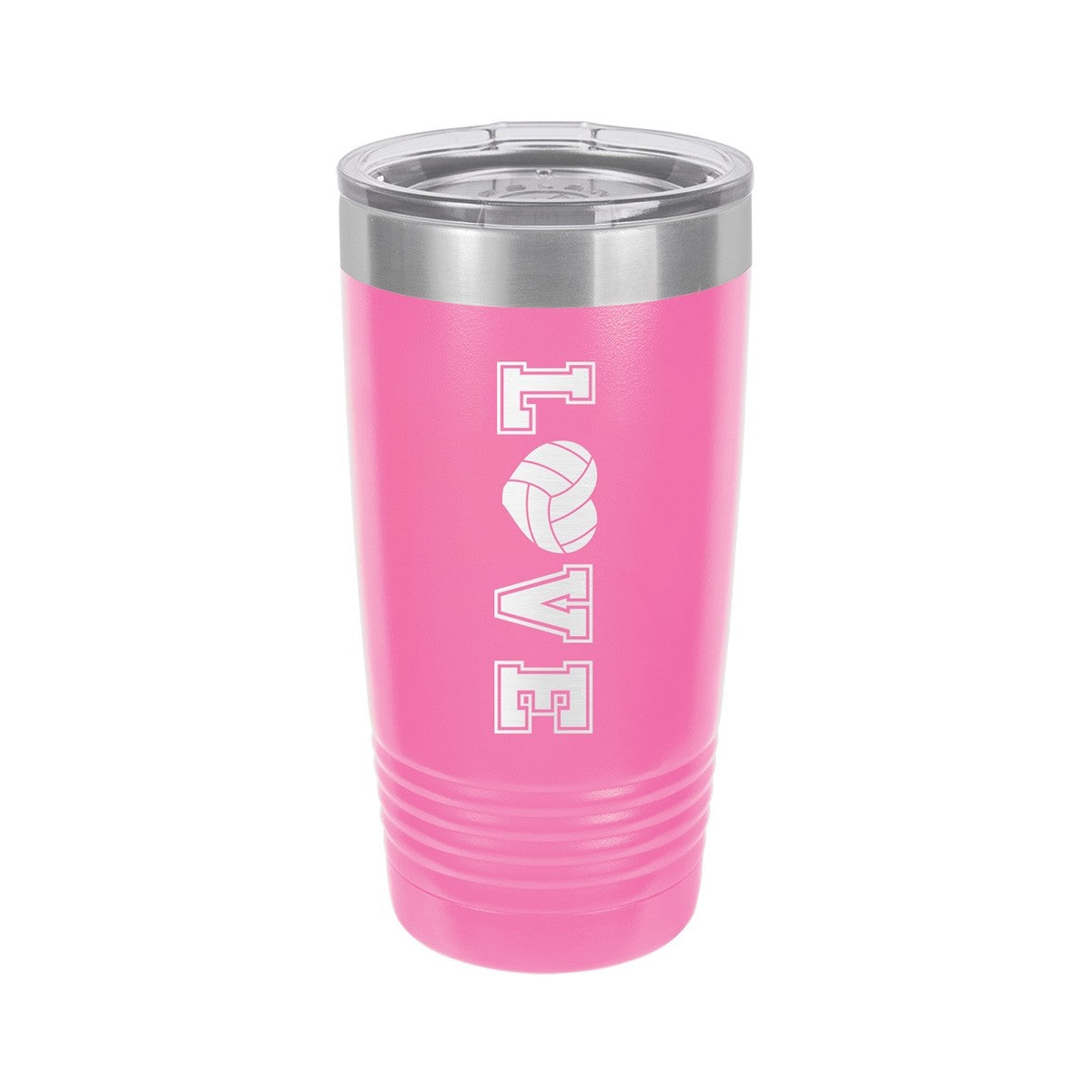 Volleyball Love Pink 20oz Insulated Tumbler