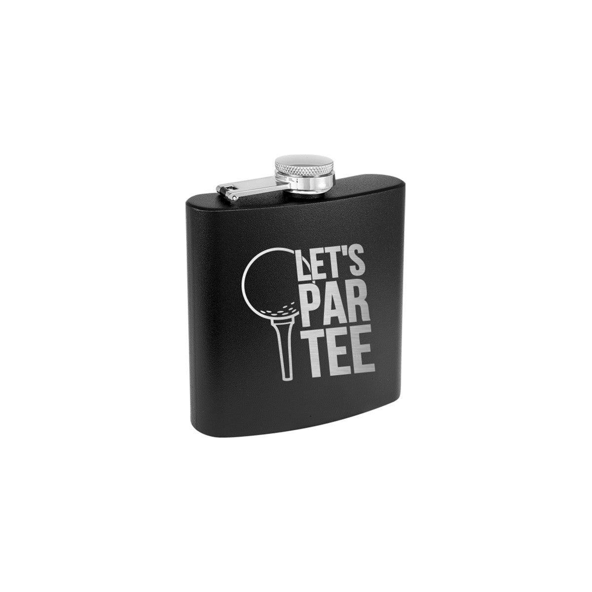 Let’S Par-Tee Black 6oz Flask