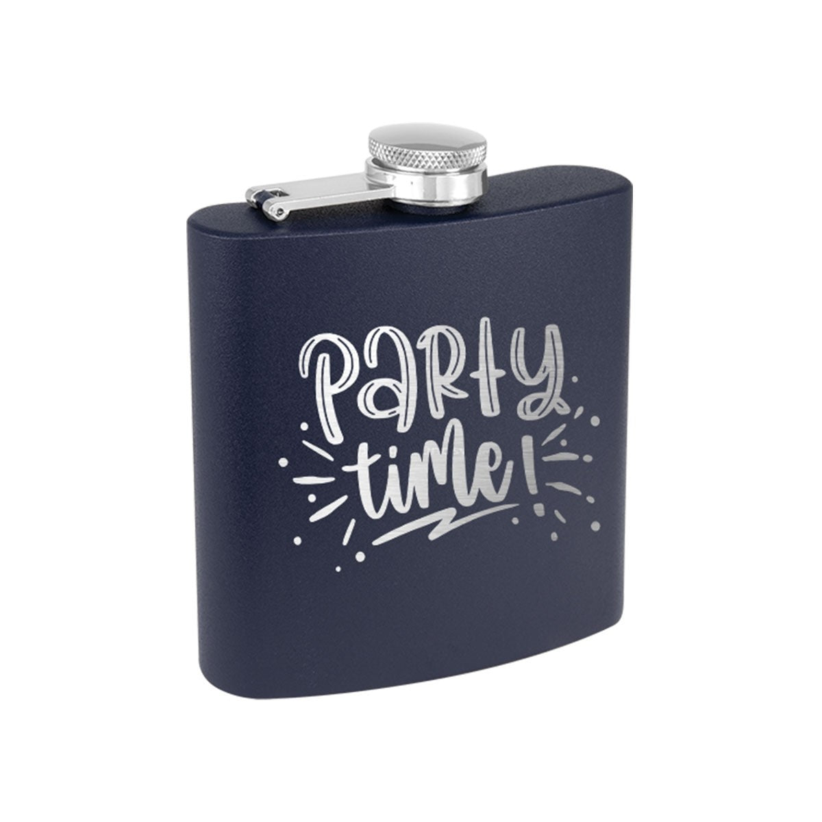 Party Time Navy 6oz Flask