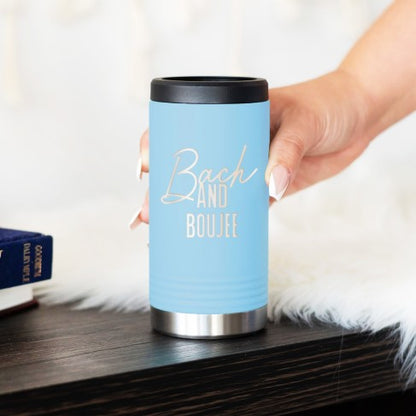 Bach & Boujee Light Blue Slim Can Beverage Holder