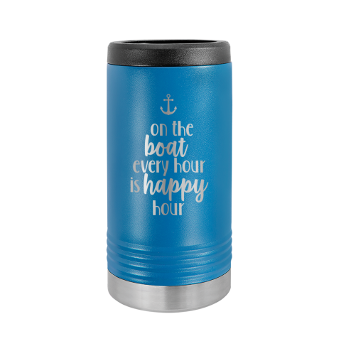 Boat Happy Hour Slim Can Beverage Holder