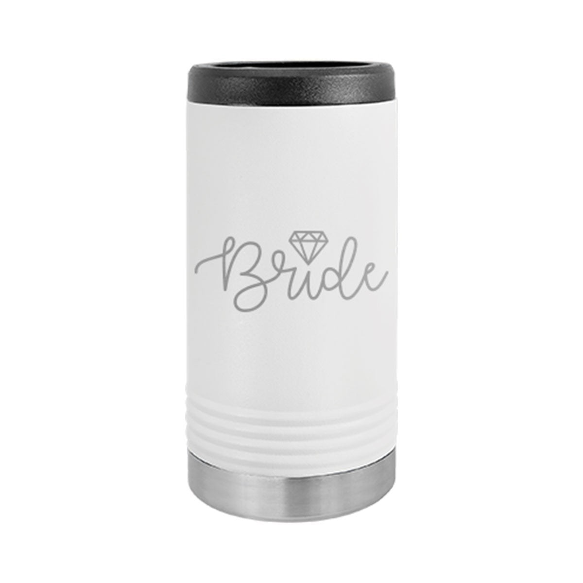 Bride White Slim Can Beverage Holder