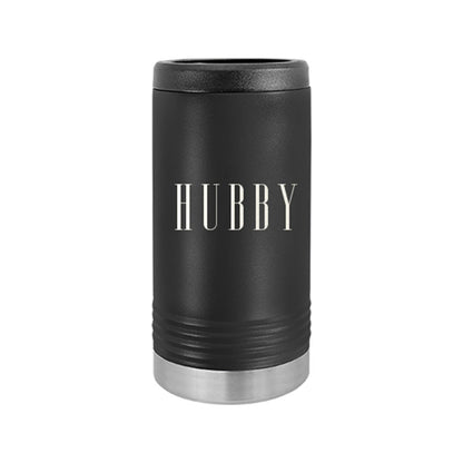 Hubby Black Slim Can Beverage Holder