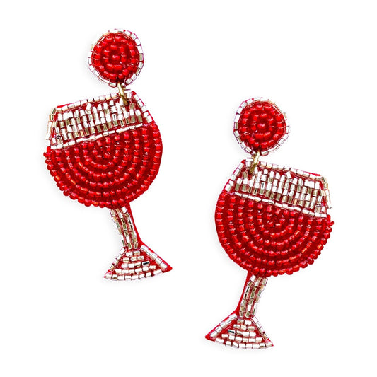 Fine Like Red Wine Earrings