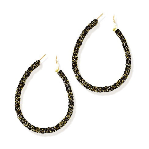 Black & Gold Demi Earrings