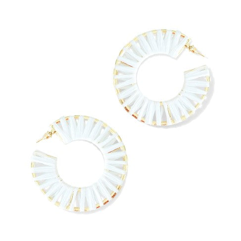 White Georgia Earrings