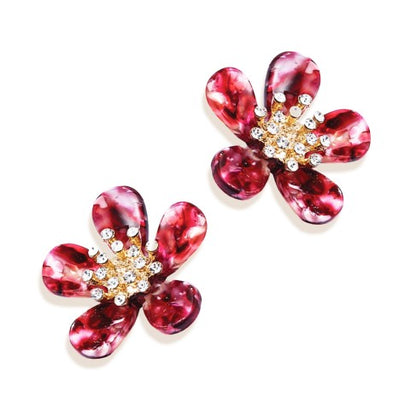 Wine Melrose Earrings