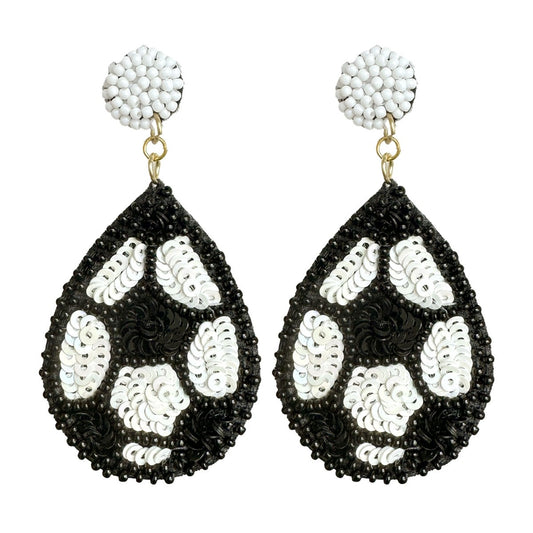 Eat. Sleep. Soccer. Earrings