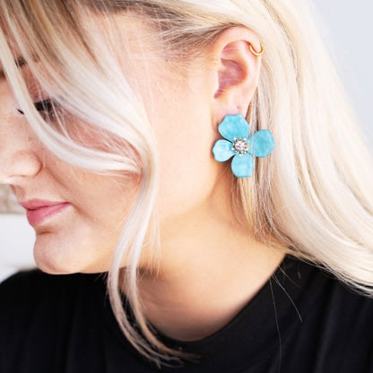 Aqua Clara Earrings