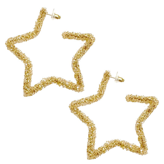 Shine Bright Gold Star Earrings