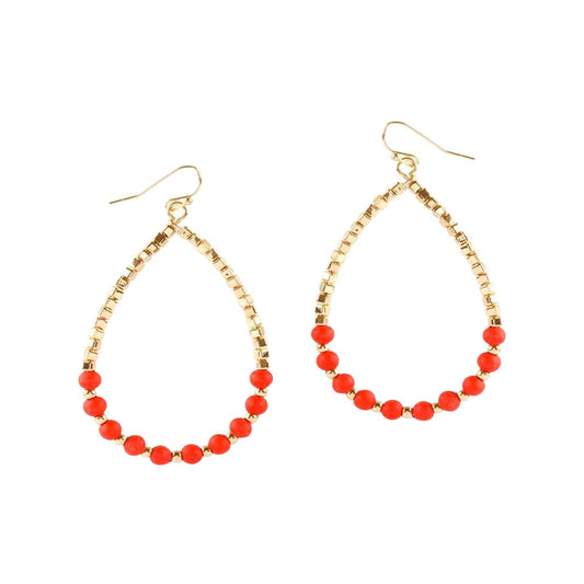 Red Penny Earrings