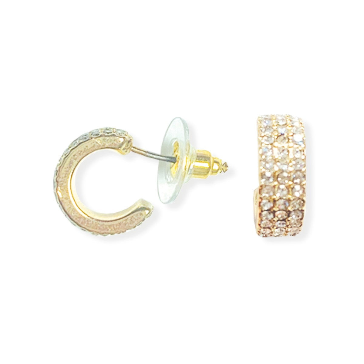 Crystal Mini Hoop Stella Earrings