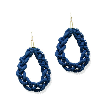 Navy Knotical Earrings