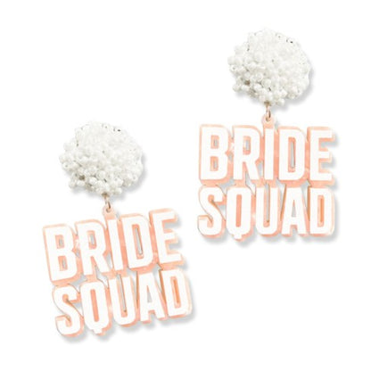 Rose Bride Squad Earrings