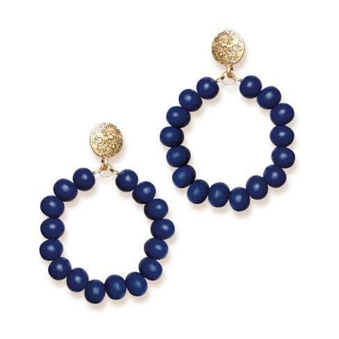 Navy Nora Earrings