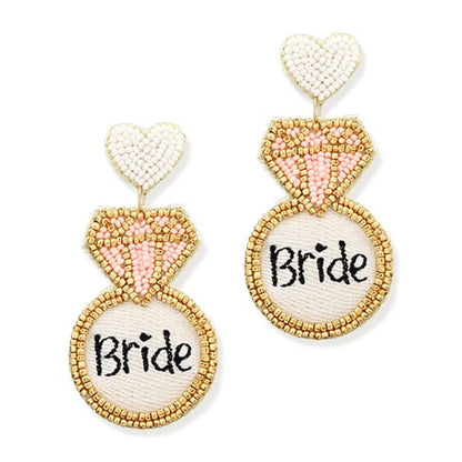 Bride Diamond Ring Earrings