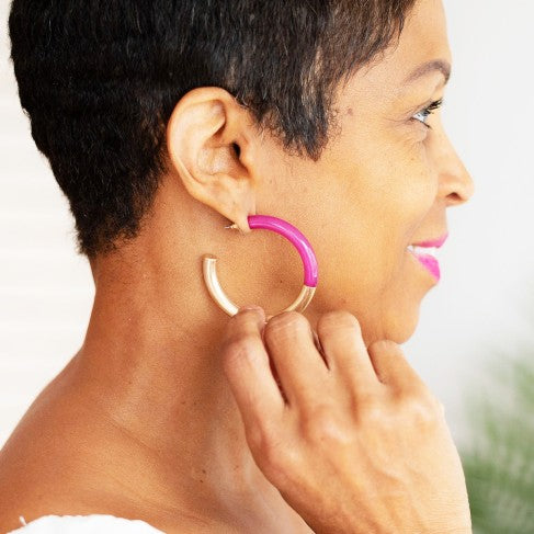 Hot Pink Alyssa Earrings