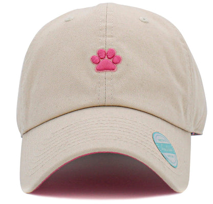 Paw Print Embroidery Hat Baseball Cap