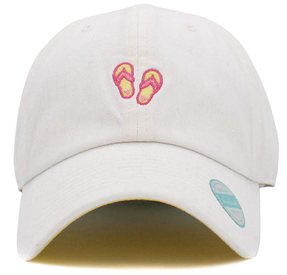 Flip Flops Print Embroidery Hat Baseball Cap