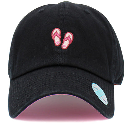 Flip Flops Print Embroidery Hat Baseball Cap