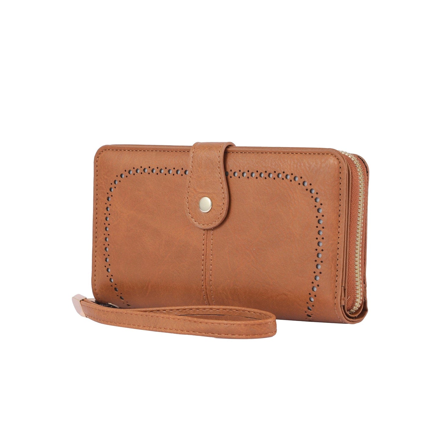 Rachel Vegan Leather Laser Cut Out Detail Wallet/Wristlet