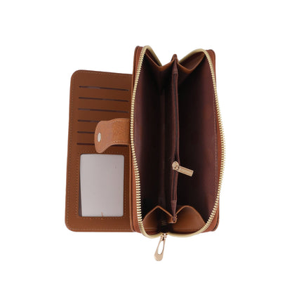 Rachel Vegan Leather Laser Cut Out Detail Wallet/Wristlet